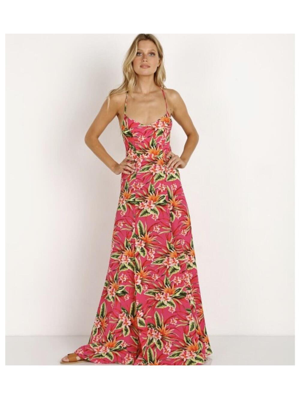 NWOT Show Me Your Mumu Nicole Maxi Dress Truly Tropical size S